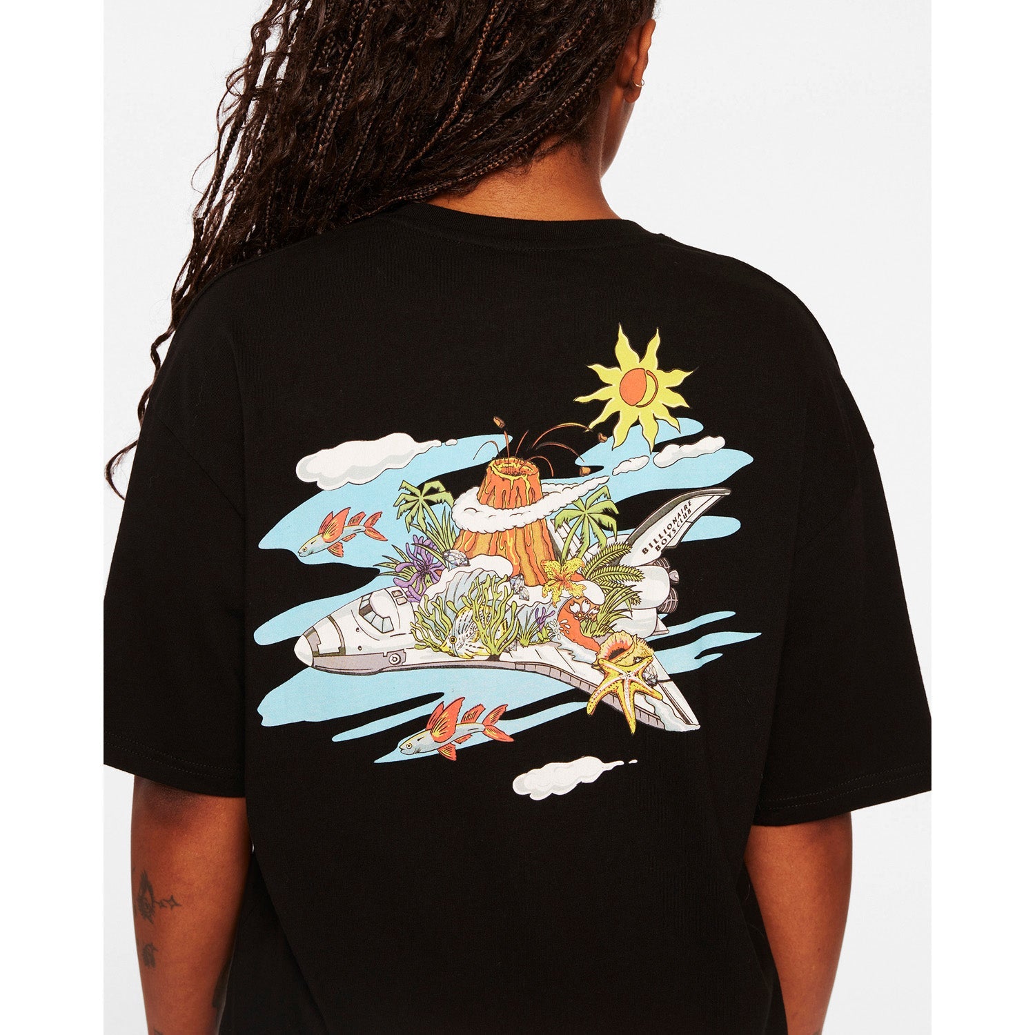 Billionaire Boys Club BB In The Clouds SS Tee Black 841-3203-BLK - T-SHIRTS - Canada