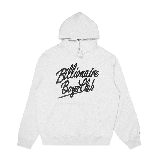 Billionaire Boys Club BB Script Hoodie Heather Grey - SWEATERS - Canada