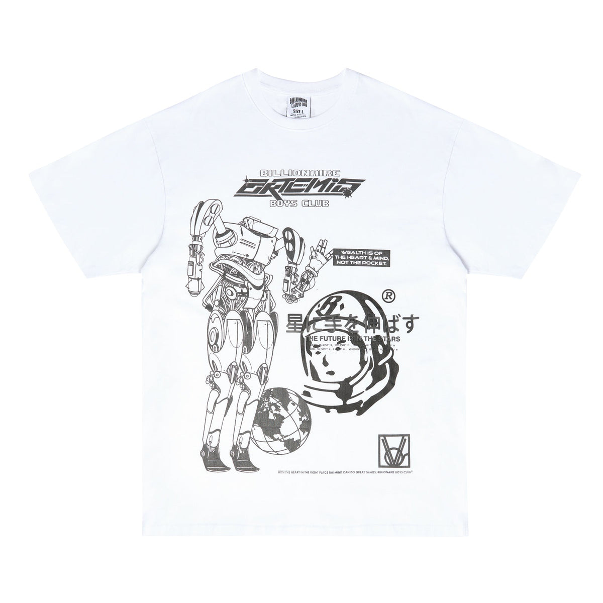 Billionaire Boys Club Men BB Peace SS Tee White (Oversized Fit) - T-SHIRTS Canada