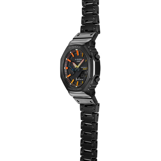 Casio G-Shock 2100 Full Metal Black Orange Yellow GMB2100BPC-1A - ACCESSORIES - Canada