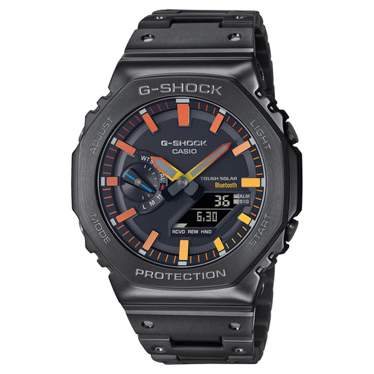 Casio G-Shock 2100 Full Metal Black Orange Yellow GMB2100BPC-1A - ACCESSORIES - Canada