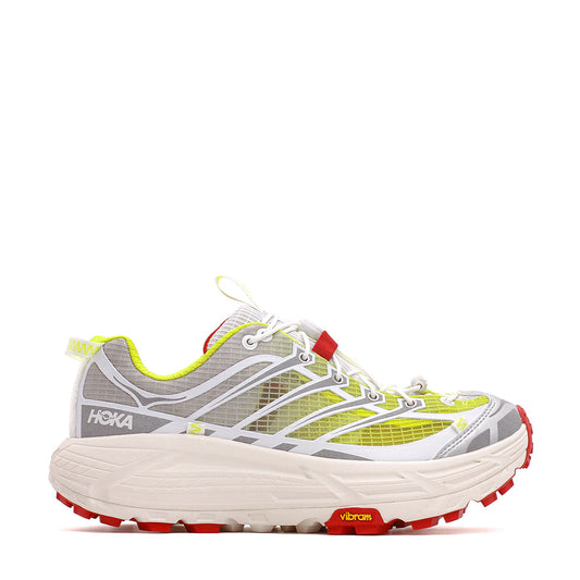 Hoka One One Men x Nicole McLaughlin Mafate Three2 White Neon Yellow 1153931-WNN - FOOTWEAR - Canada