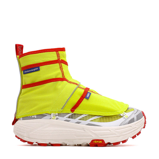 Hoka One One Men x Nicole McLaughlin Mafate Three2 White Neon Yellow 1153931-WNN - FOOTWEAR - Canada