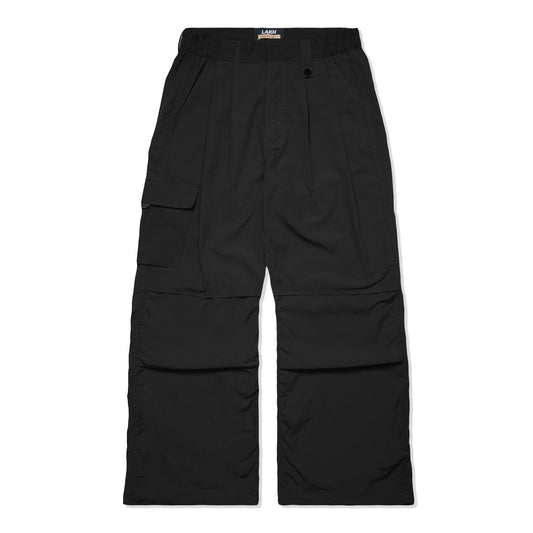 LAKH Men Flared Cargo Pants Black - BOTTOMS Canada