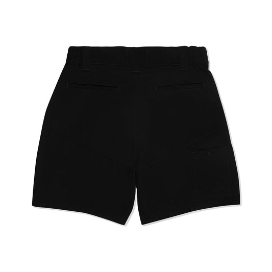 LAKH Men Trapezoid Pockets Utility Shorts Black - SHORTS - Canada