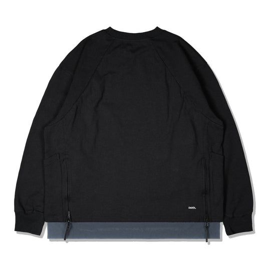 LAKH Tri-Pocket Layer L/S Tee Black - T-SHIRTS - Canada