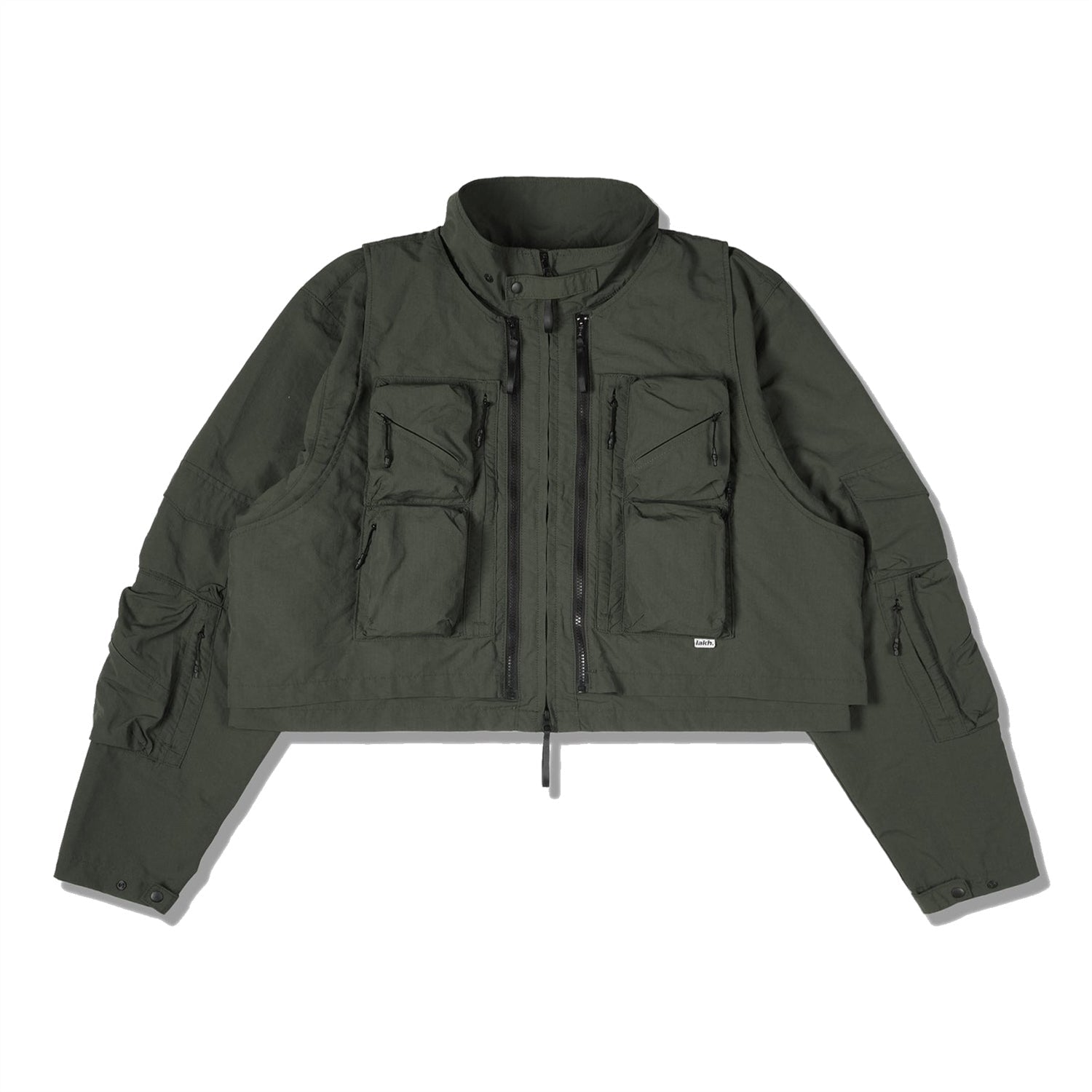 LAKH Twenty Pockets Half Jacket Army Green - OUTERWEAR - Canada