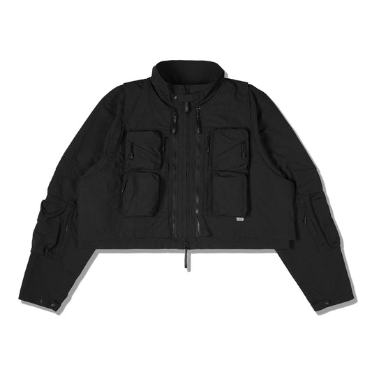 LAKH Twenty Pockets Half Jacket Black - OUTERWEAR - Canada