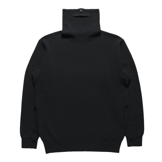 Maharishi Knitted Shinobi Crew Black - SWEATERS - Canada