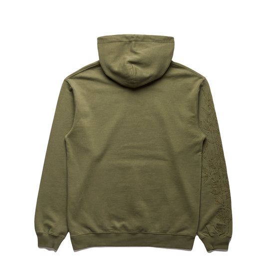 Maharishi Men Dragon Bamboo Hooded Sweater Olive - SWEATERS Canada