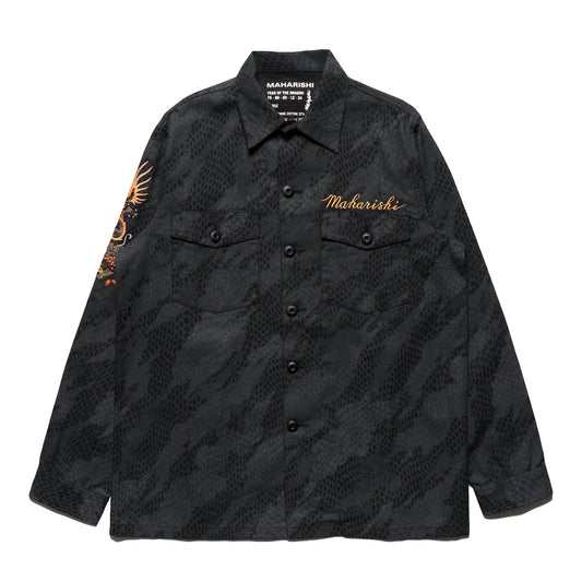 Maharishi Men Original Dragon Camo Overshirt Subdued Night - OUTERWEAR Canada