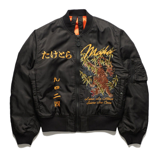 Maharishi Men Take Tora MA1 Flight Jacket Black - OUTERWEAR Canada