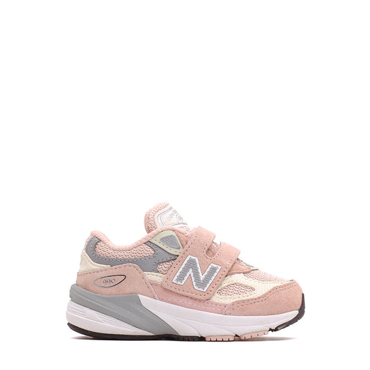 New Balance Infant 990v6 Hook and Loop Pink Haze IV990PK6 - FOOTWEAR - Canada