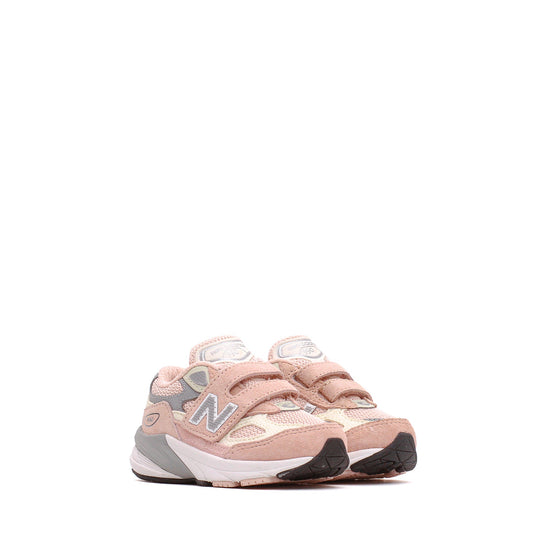 New Balance Infant 990v6 Wide Hook and Loop Pink Haze IV990PK6-WIDE - FOOTWEAR - Canada