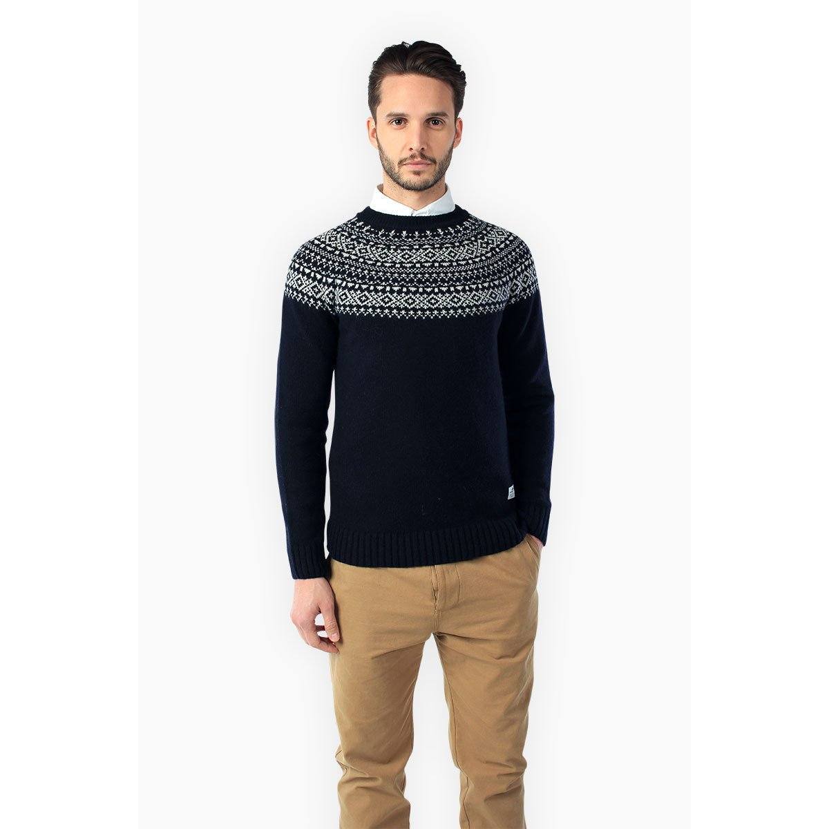 CLOTHING - PENFIELD Mens FREEMAN Fairisle Crew - MENS KNITS PFM411478215-002