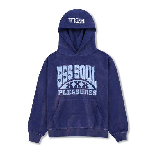 Pleasures Men 53X Inside Out Hoodie Navy - SWEATERS - Canada