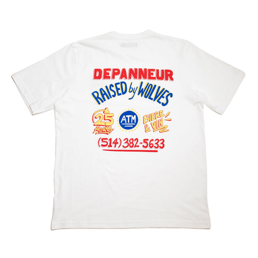 Raised By Wolves Depanneur Tee White - T-SHIRTS - Canada