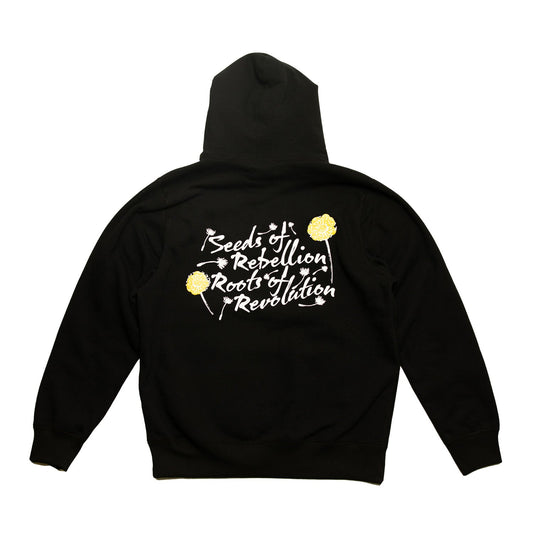 Raised By Wolves Men Seeds of Rebellion Snap Hoodie Black - SWEATERS Canada