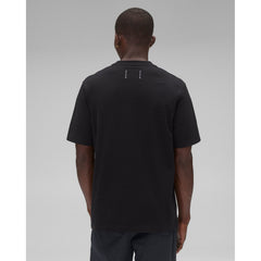 Reigning Champ Men Knit Midweight Jersey Arch Logo T-Shirt Black - T-SHIRTS - Canada