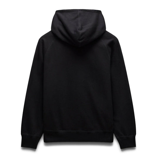 Reigning Champ Men Knit Midweight Terry Arch Logo Hoodie Black - SWEATERS - Canada