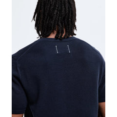 Reigning Champ Men Knit Supima Pique Ace T-Shirt Navy RC-6074-NVY - T-SHIRTS - Canada