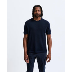 Reigning Champ Men Knit Supima Pique Ace T-Shirt Navy RC-6074-NVY - T-SHIRTS - Canada