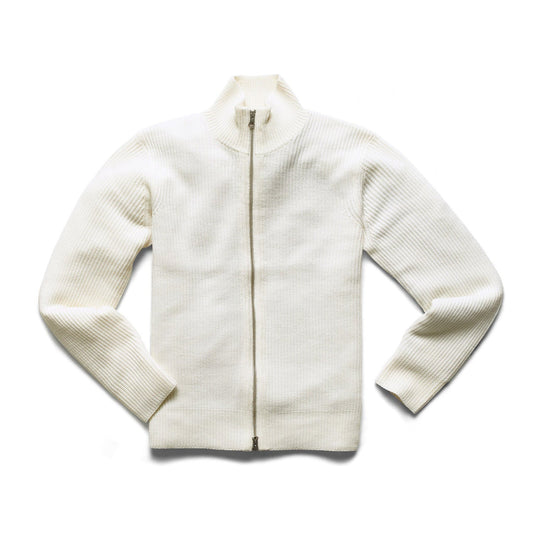 Reigning Champ Men Knit Vinnie Track Jacket Ivory RC-6031-IVO - OUTERWEAR - Canada