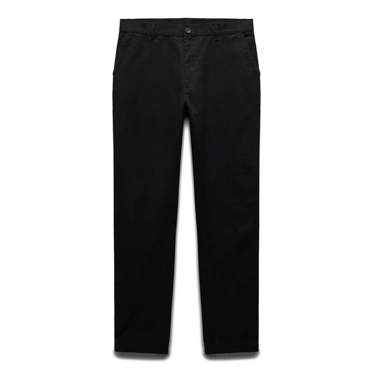 Reigning Champ Men Woven Cotton Chino Freshman Pant Black - BOTTOMS - Canada