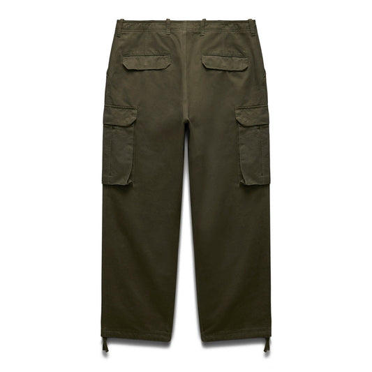 Reigning Champ Men Woven Cotton Chino Keeper Pant Dark Olive - BOTTOMS - Canada