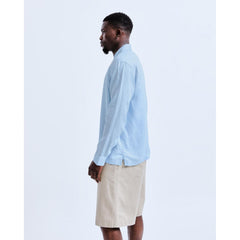 Reigning Champ Men Woven Linen Palermo Shirt Light Blue RC-8027-LBLU - T-SHIRTS - Canada