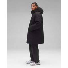 Reigning Champ Men Woven Tech Nylon Sideline Parka Black - OUTERWEAR - Canada