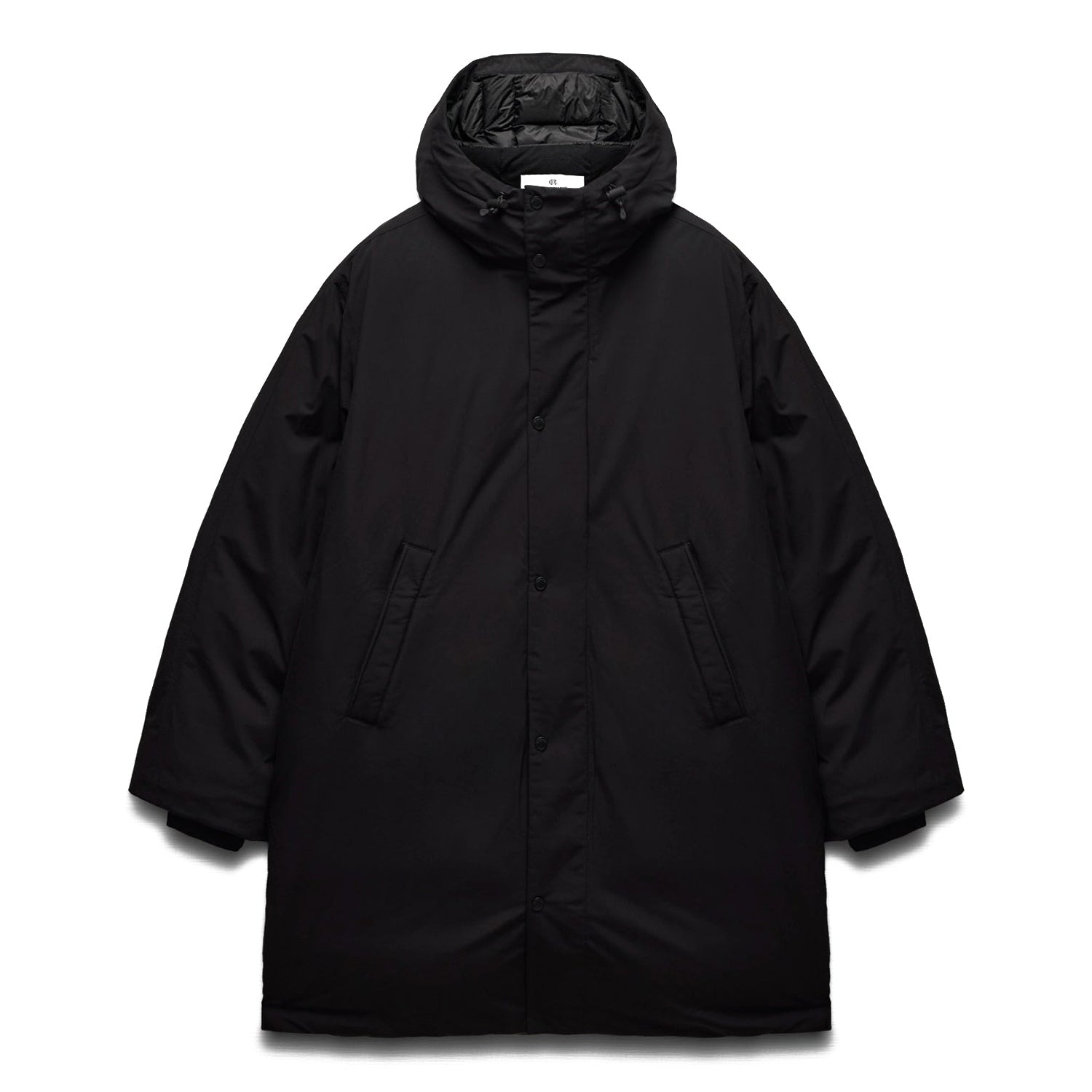 Reigning Champ Men Woven Tech Nylon Sideline Parka Black - OUTERWEAR - Canada