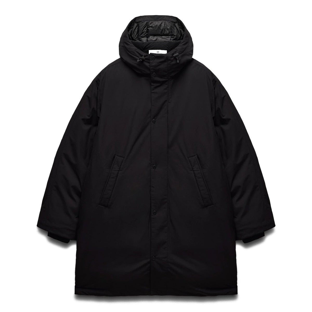 Reigning Champ Men Woven Tech Nylon Sideline Parka Black - OUTERWEAR - Canada