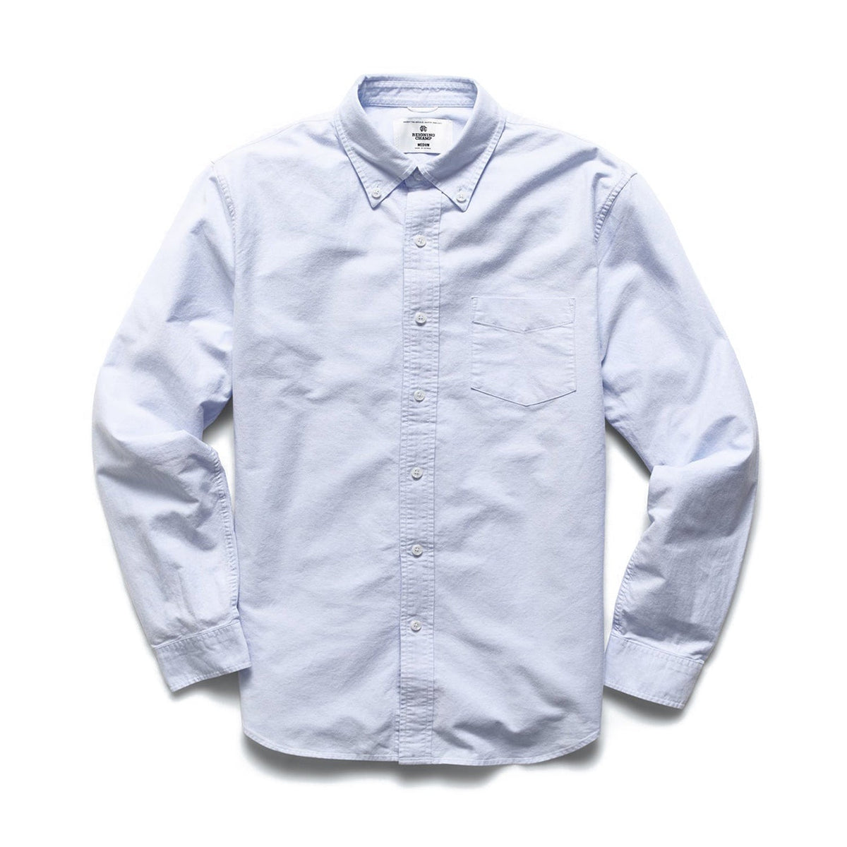 Reigning Champ Men Woven Windsor Oxford Shirt Light Blue RC-8000-LBLU - TOPS - Canada