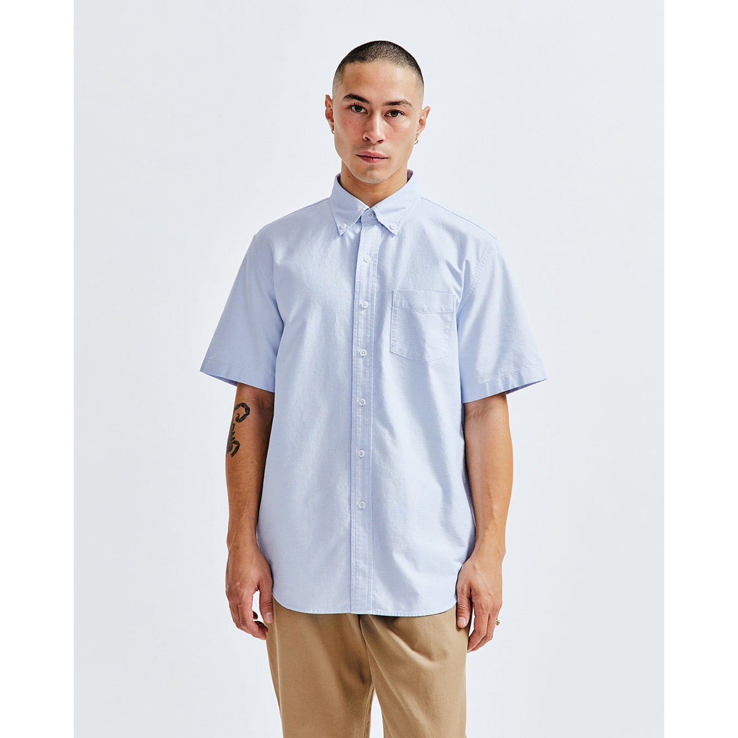 Reigning Champ Men Woven Windsor Oxford Shirt Light Blue RC-8003-LBLU - T-SHIRTS Canada