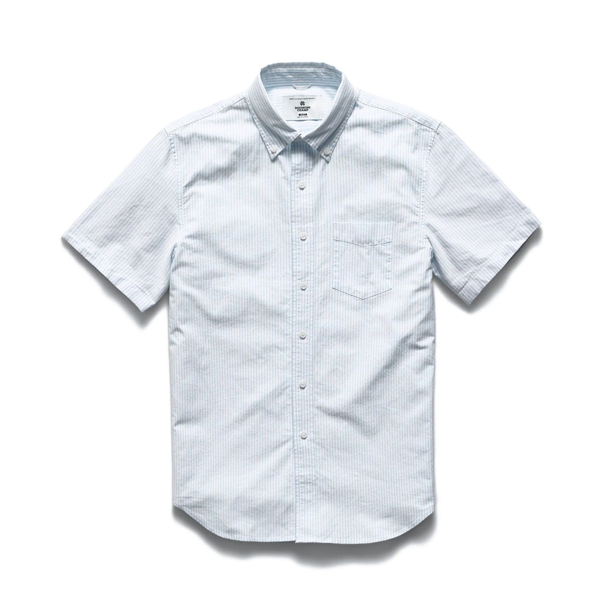 Reigning Champ Men Woven Windsor Oxford Shirt White Blue RC-8003-WBLU - T-SHIRTS - Canada