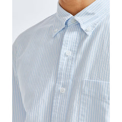 Reigning Champ Men Woven Windsor Oxford Shirt White Blue RC-8003-WBLU - T-SHIRTS - Canada