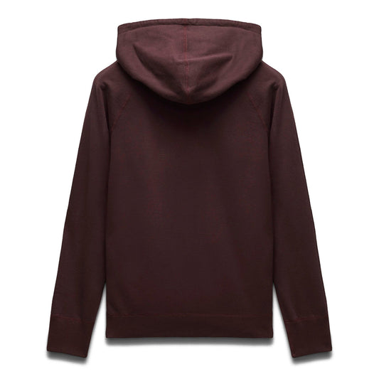 Reigning Champ Men’s Knit Midweight Terry Slim Zip Hoodie Ox Blood RC-3990-OXB - SWEATERS - Canada