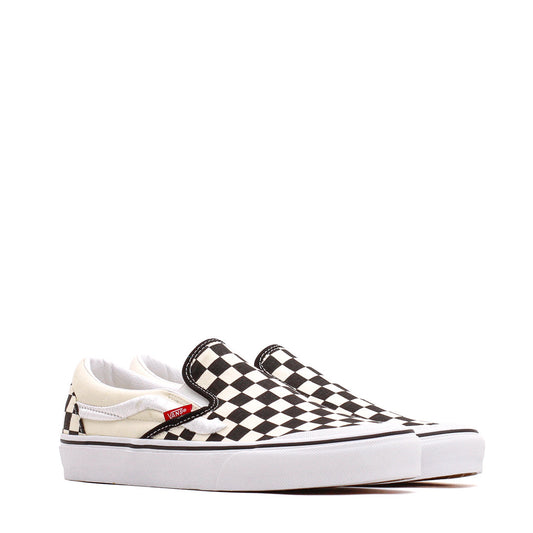 Vans Men Classic Slip-On 138 Sidestripe Black Checkerboard VN000BW3BKC - FOOTWEAR - Canada