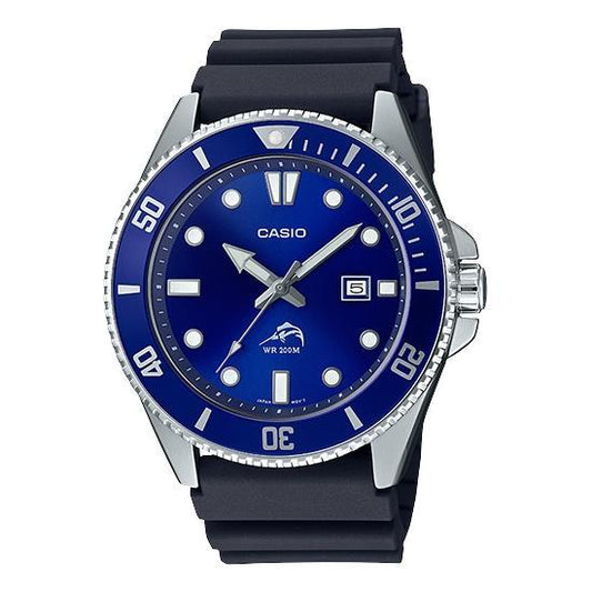 ACCESSORIES - Casio Analog Stainless Steel Bezel Blue MDV106B-2AV