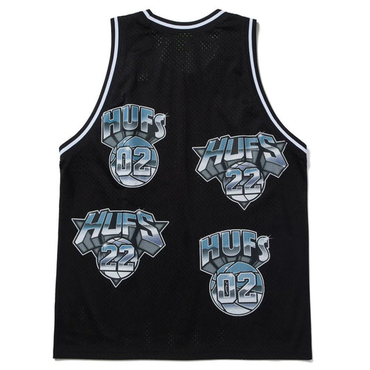 Huf Men Basketball Jersey Black KN00354-BLK - TANK TOPS - Canada