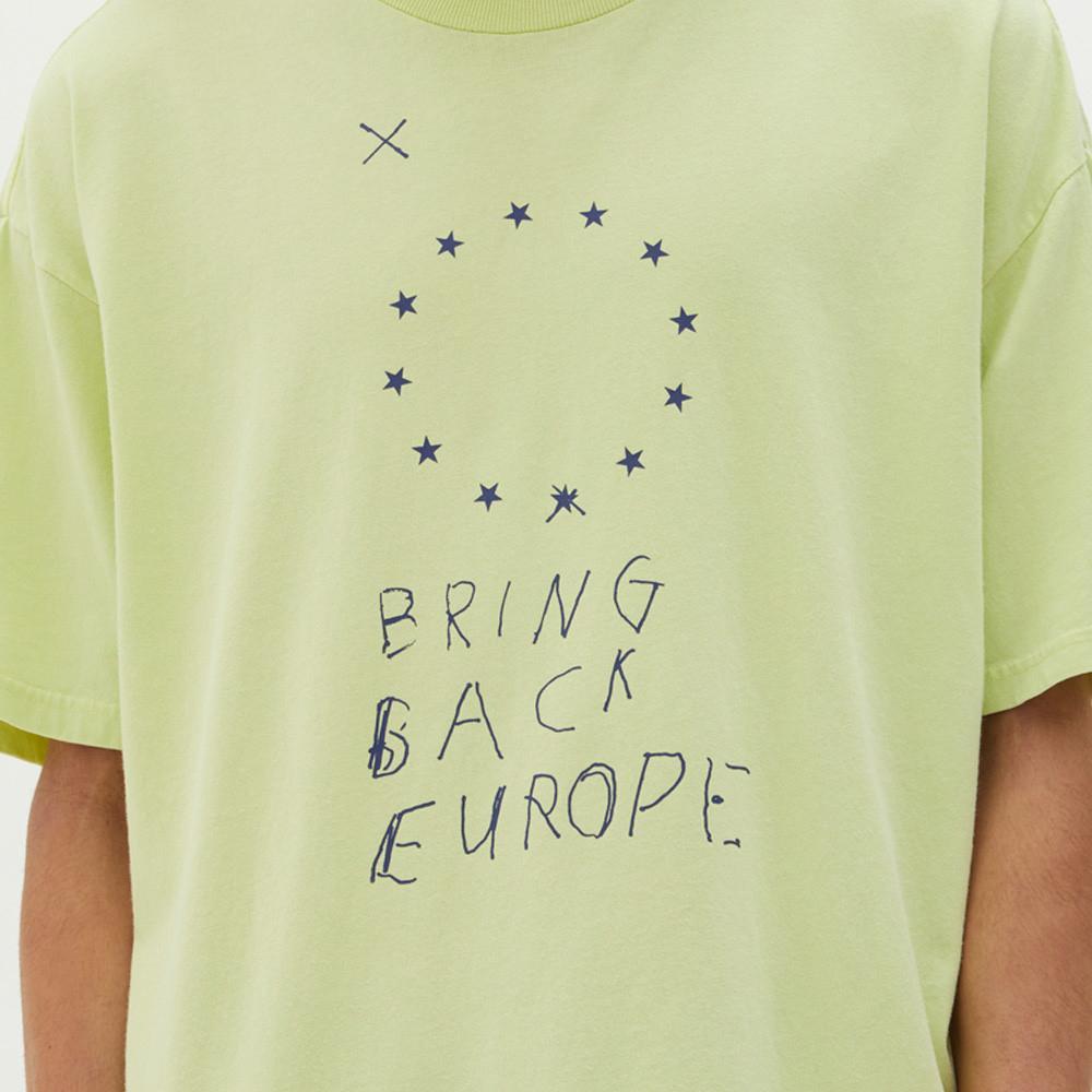 T-SHIRTS - Ksubi Bring Back Europe SS Tee Acid Yellow Men 46380-YEL