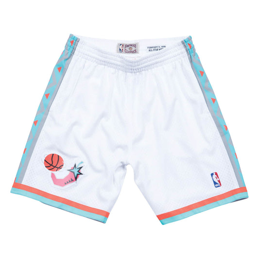 Mitchell & Ness Men NBA All Star West Swingman Short White 1996 SMSH19225ASWW96 - SHORTS - Canada