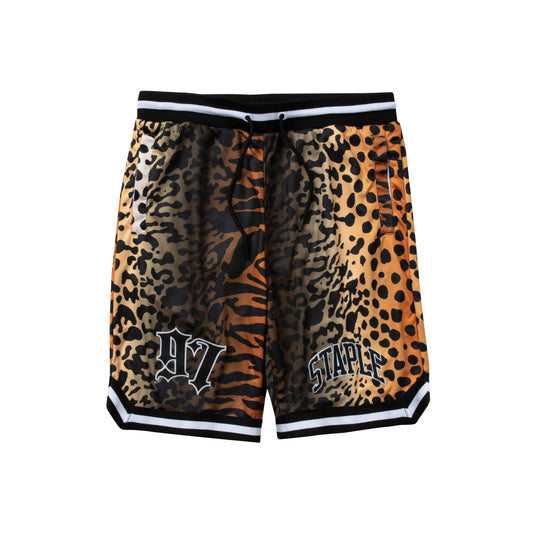 Staple Men Mesh Basketball Short Brown 2206B6979-BRN - SHORTS - Canada