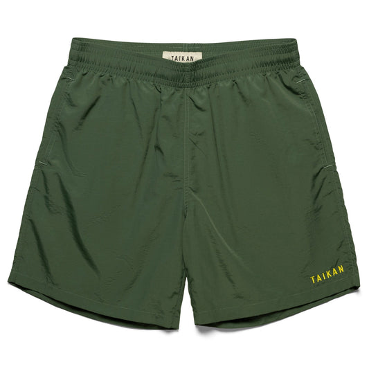 Taikan Men Nylon Shorts Forest Green TS0001-GRN - SHORTS - Canada