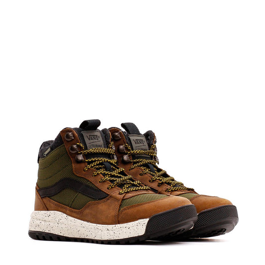 Vans Men Ultrarange MTE Hi GoreTex Green Brown VN0A4BIZ20A - FOOTWEAR - Canada